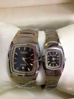 Rado Jubile Tungsten Watch Replica For Sale - Two Tone Diamond Bezel Watch